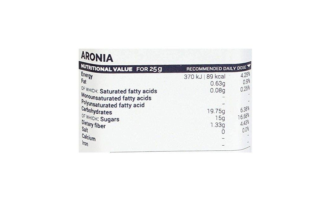 Frubert Dried Aronia    Glass Jar  100 grams